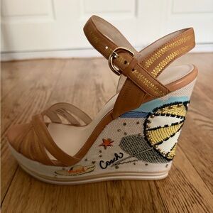 Coach Caroline Beach Wedge Sandals